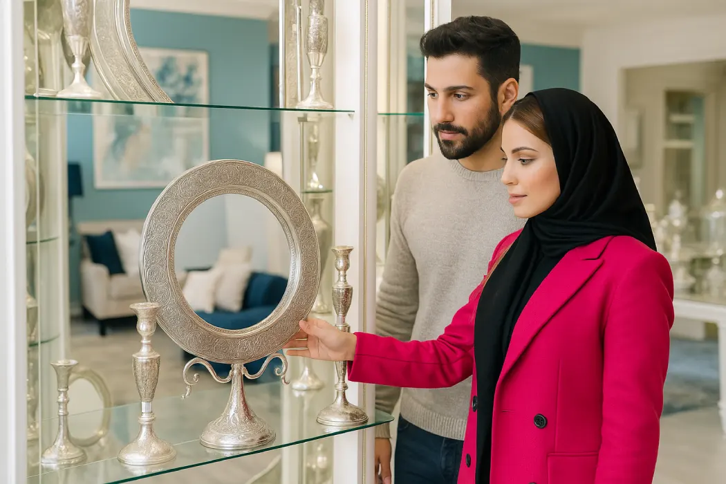 آینه و شمعدان نقره از کجا بخرم؟