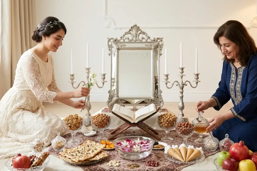 چگونه سفره عقد بچینیم